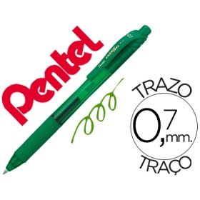 Roller Pentel Energel Bl107 0,7Mm Verde