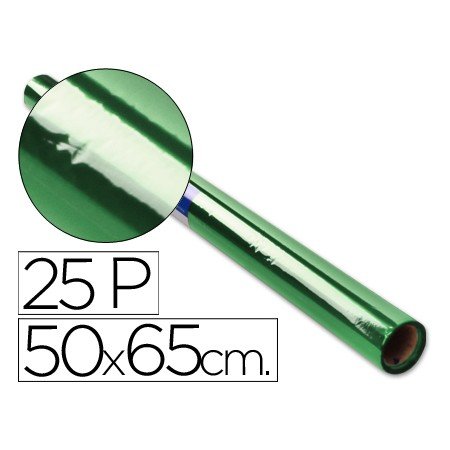 Papel Celofane Sadipal 50 x 65 Cm 20 Gr Verde