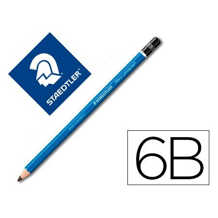 Lapis de Grafite Staedtler Mars Lumograph 100 6B Unidade