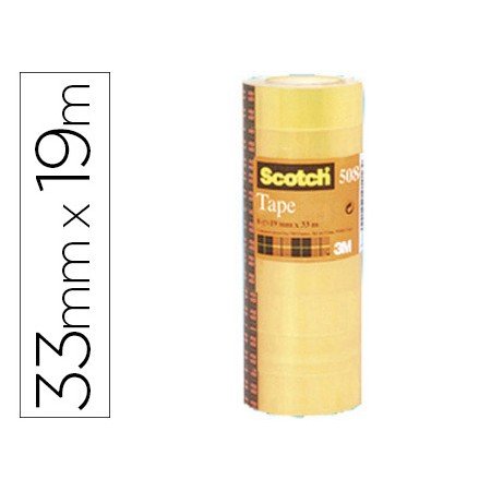 Fita Adesiva Scotch Acordeao Pack 8 508 19X33 Mm