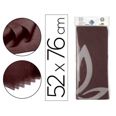 Papel Seda 52 x 76 Cm 18 Gr Castanho