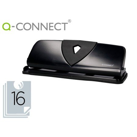 Furador Q-Connect Capacidade 16 Folhas 4 Furos