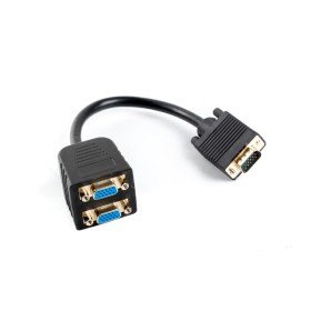 Adaptador Lanberg vga-vga x2 20cm