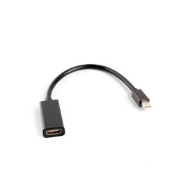 Adaptador minidisplayport Lanberg macho - HDMI fêmea 20cm preto