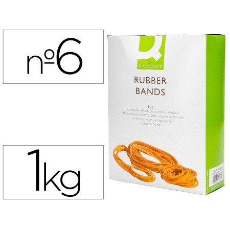 Elasticos Q-Connect 1000 Gr Numero 6
