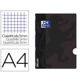 Caderno Agrafado Oxford Openflex Din A4 48 F Quadricula 5Mm Cor Preto