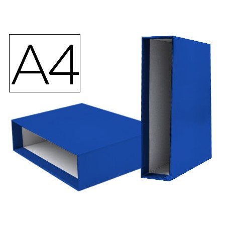 Caixa Para Pasta de Arquivo de Alavanca Documenta Din A4 Lombada 75 Mm Azul