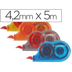 Corretor Q-Connect Mini Branco 4,2Mm x 5 Mt Pack 28 Unidades