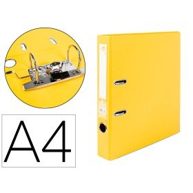 Pasta de Arquivo de Alavanca Documenta Pvc Din A4 Lombada 52 Mm Amarela