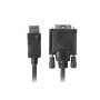 Displayport cabo lanberg macho - dvi - d macho 24+1 1,8 m preto