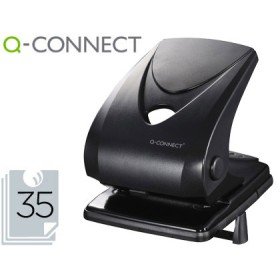 Furador Q-Connect Preto Capacidade 35 Folhas