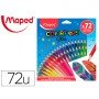 Lapis de Cor Maped Color Peps Star Caixa de 72 Cores Sortidas