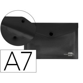 Bolsa Porta Documentos com Mola Din A7 Preto Opaco