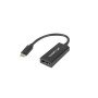 Lanberg adaptador usb tipo usb cm 3.1 para displayport h 15cm preto