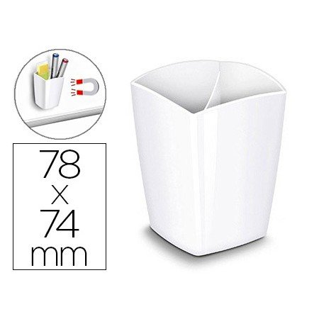 Porta Lapis Cep Magnetico Branco 78X74X95 Mm
