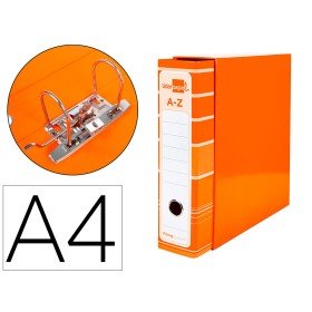 Pasta de Arquivo de Alavanca Filing System Cartao Forrado Din A4 com Caixa Laranja