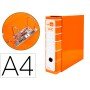 Pasta de Arquivo de Alavanca Filing System Cartao Forrado Din A4 com Caixa Laranja