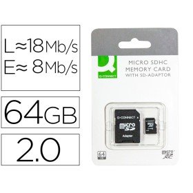 Cartao de Memoria Sd Micro Q-Connect Flash 64 Gb Classe 10 com Adaptador