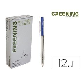 Esferografica Greening Azul Retratil