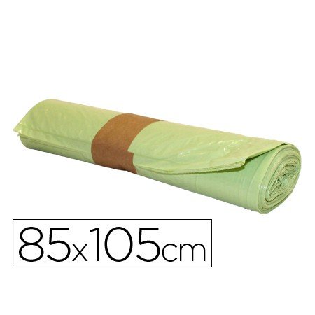 Saco de Lixo Industrial Amarela 85X105Cm Galga 110 Rolo de 10 Unidades