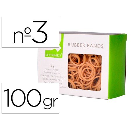 Elasticos Q-Connect 100 Gr Numero 3