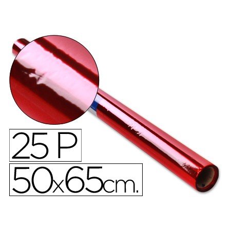 Papel Celofane Sadipal 50 x 65 Cm 20 Gr Vermelho