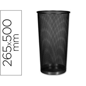 Porta Guarda-Chuvas Q-Connect Metalico de Rede Preto 500 x 265 Mm