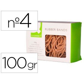 Elasticos Q-Connect 100 Gr Numero 4