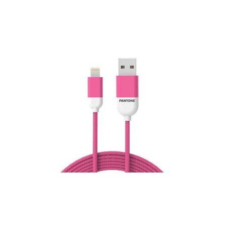 Nylon Pantone Lightning para cabo USB 1,5 m rosa