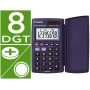 Calculadora Casio Hs-8Ver Bolso 8 Digitos Conversao Moeda com Capa Cor Azul