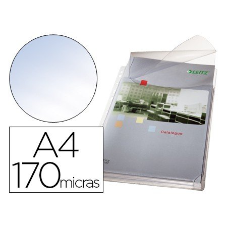 Bolsa Catalogo/Mica Esselte Din A4 Pvc 170 Microns com Fole E Aba Superior Capacidade 200 Folhas Pack de 5 Unidades