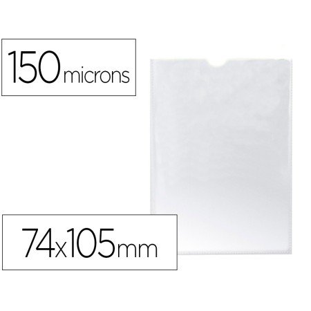 Bolsa Catalogo Q-Connect Din A7 150 Microns Pvc Transparente 74 x 105 Mm