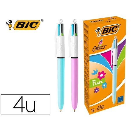 Esferografica Bic Quatro Cores Pastel Edicao Limitada