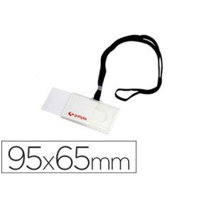 Identificador com Cordao Planopreto Grafoplas 65X95 Mm com Abertura Lateral