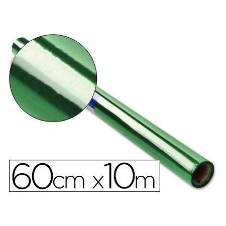 Papel Celofane 60 Cm x 10 Mt 30 Gr Verde
