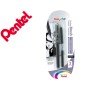Blister Caneta Pincel Pentel Xgfkp/Fp10 Preto Tinta Da China com Recarga