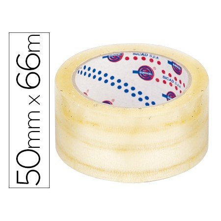 Fita Adesiva Eurocel Polipropileno Transparente 66 Mt x 5 Cm