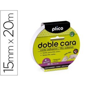 Fita Adesiva Plico Dupla Face 15Mm x 20Mt