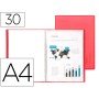 Capa Catalogo 30 Bolsas Polipropileno Din A4 Vermelho
