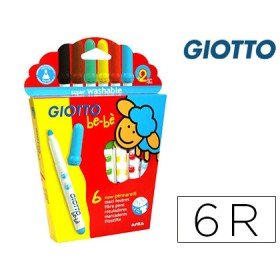 Marcador Giotto Bebe Caixa de 6 Cores