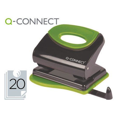 Furador Q-Connect Metalico Capacidade Para 20 Folhas