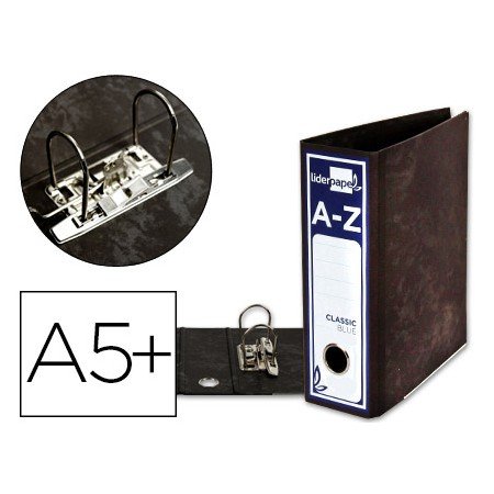 Pasta de Arquivo Classic Blue Cartao Forrado Quarto Gaspeada Preta