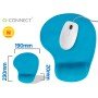 Tapete Para Rato Q-Connect com Apoio de Pulsos de Gel Cor Turquesa