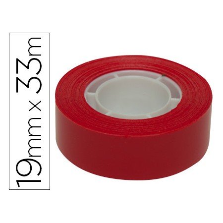 Fita Adesiva Apli 33 Mt x 19 Mm Cor Vermelho