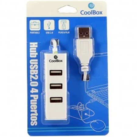 Coolbox 4 portas usb 2.0 hub