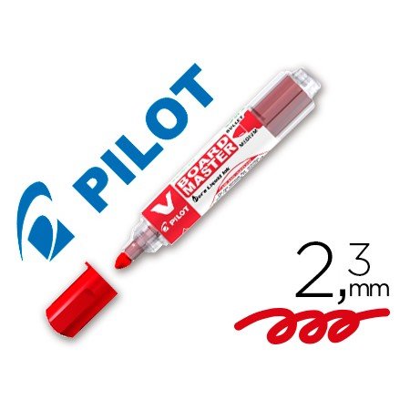 Marcador Pilot Board Master Para Quadro Branco Vermelho Tinta Liquida Traço 2,3Mm