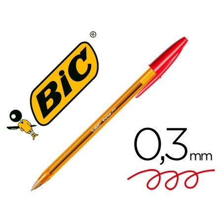 Esferografica Bic Cristal Ponta Fina Vermelho