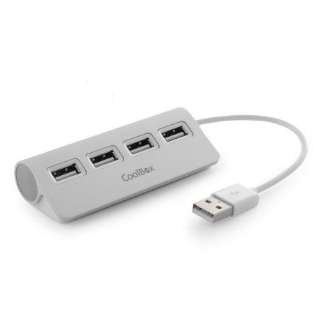 Cubo de alumínio Coolbox 4 portas usb 2.0