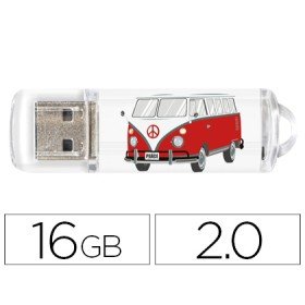 Pen Drive Techonetech Flash Drive 16 Gb 2.0 Camper Van-Van
