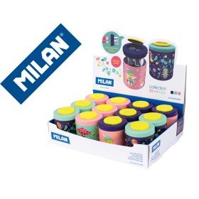 Apara Lapis Milan 2 Usos com Deposito Sugar Expositor de 12 Unidades Sortidas